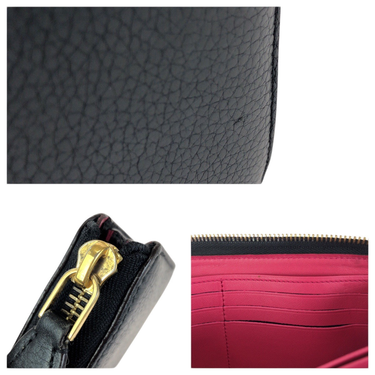 23568
LOUIS VUITTON ルイヴィトン トリヨン ポルトフォイユ コメット ブラック 黒 ゴールド金具 レザー M63102 長財布 ラウンドファスナー レディース AB21