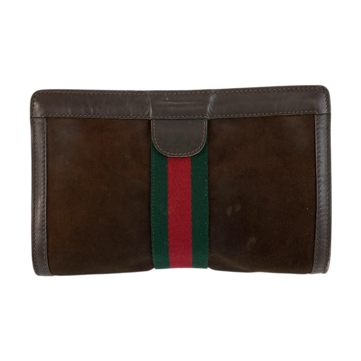 23577
GUCCI グッチ ヴィンテージ シェリーライン ブラウン スウェード クラッチバッグ セカンドバッグ メンズ AB21