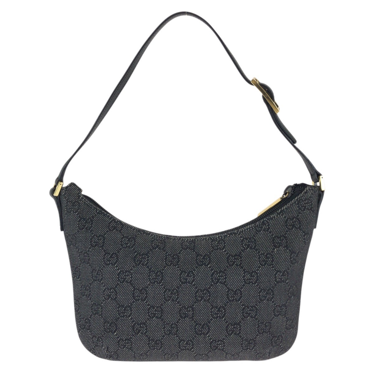 23585
GUCCI グッチ ブラック 黒 ゴールド金具 GGキャンバス / レザー 32160 ハンドバッグ アクセサリーポーチ レディース A45