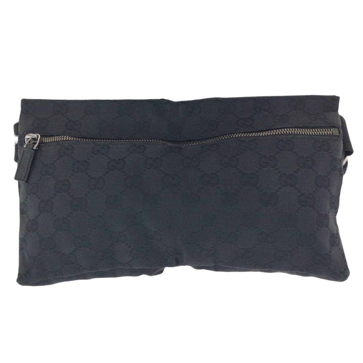 23586
GUCCI グッチ ブラック 黒 シルバー金具 GGキャンバス / レザー 28566 ボディバッグ バムバッグ ショルダーバッグ 男女兼用 レディース ABP42