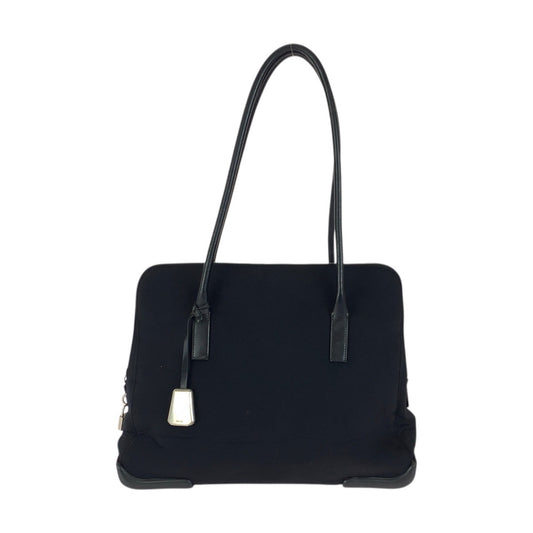 23588
PRADA プラダ ブラック 黒 シルバー金具 ウレタン / レザー トートバッグ ショルダーバッグ レディース AB28