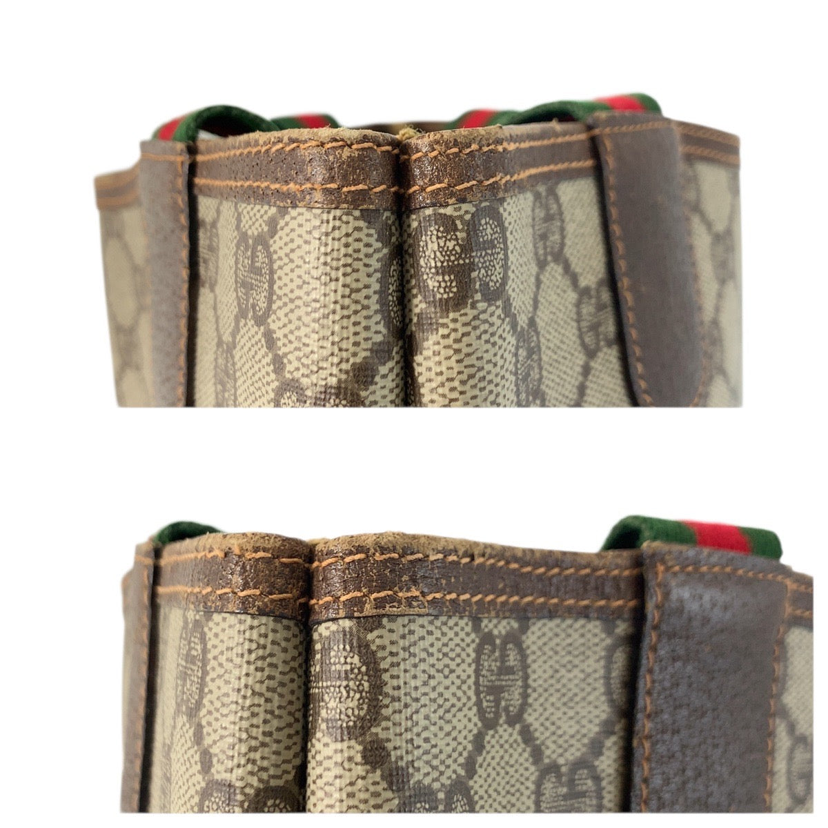 23593
GUCCI グッチ ヴィンテージ シェリーライン ベージュ ブラウン GGスプリームキャンバス 40 02 003 トートバッグ ショルダーバッグ レディース ABP28