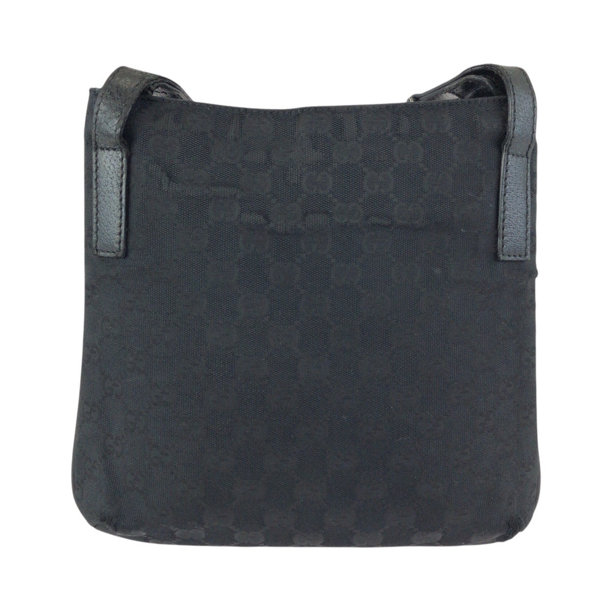 23597
GUCCI グッチ ブラック 黒 シルバー金具 GGキャンバス / レザー 122793 ショルダーバッグ メッセンジャーバッグ レディース AB28