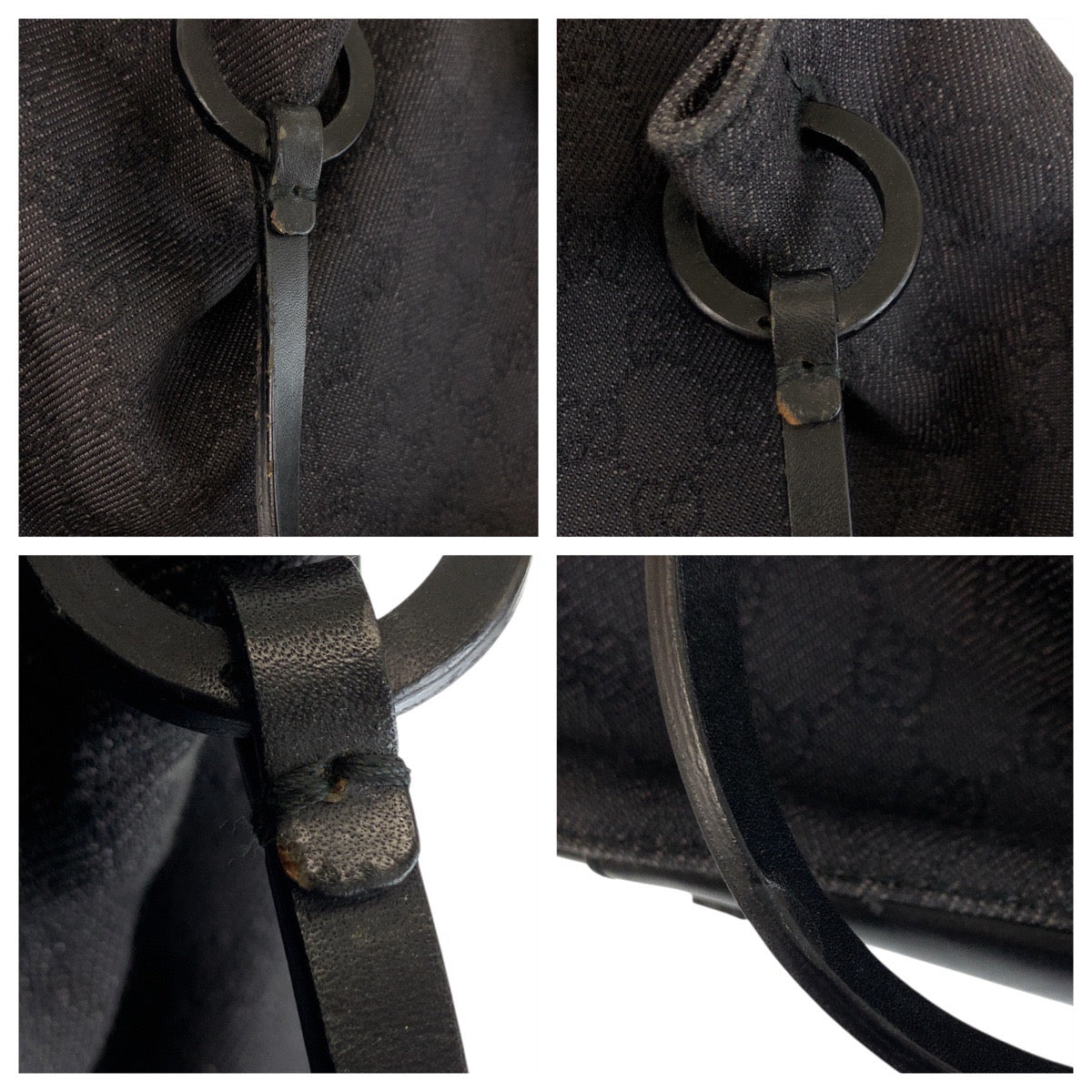 23598
GUCCI グッチ ブラック 黒 GGキャンバス / レザー 101919 トートバッグ ショルダーバッグ レディース ABP42