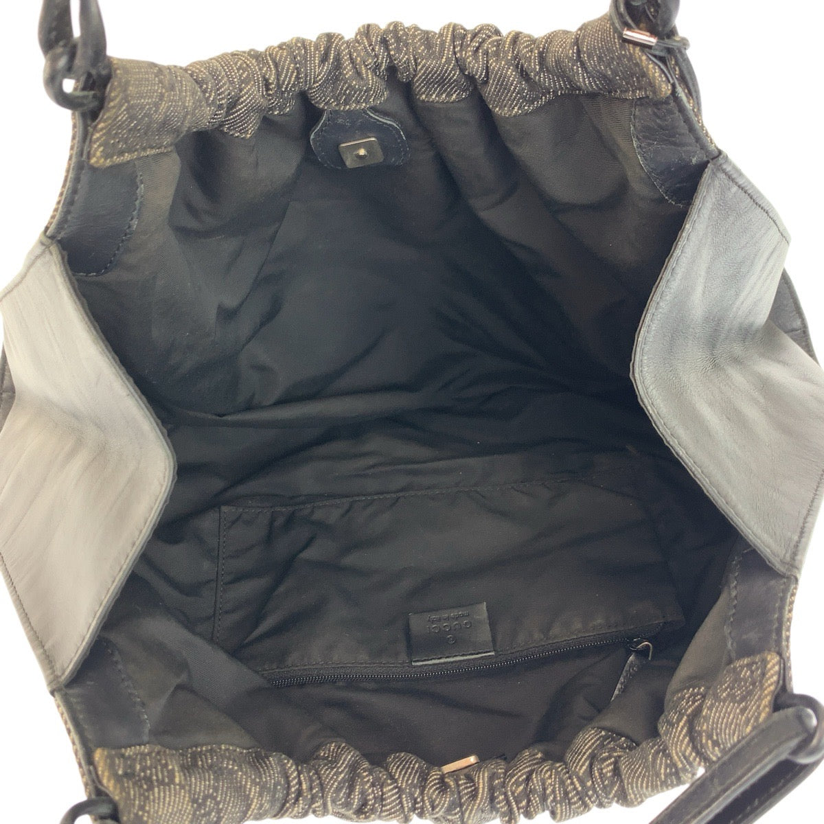 23600
GUCCI グッチ ブラック 黒 GGキャンバス 76554 ハンドバッグ レディース ABP35