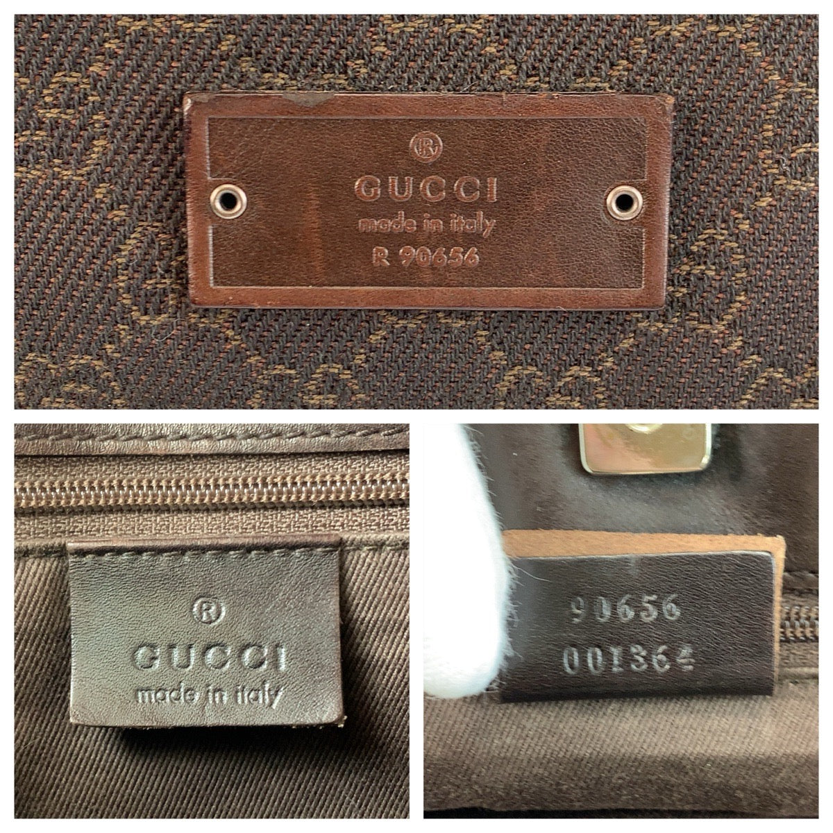 23601
GUCCI グッチ ブラウン シルバー金具 GGキャンバス 90656 ショルダーバッグ ポシェット レディース AB30