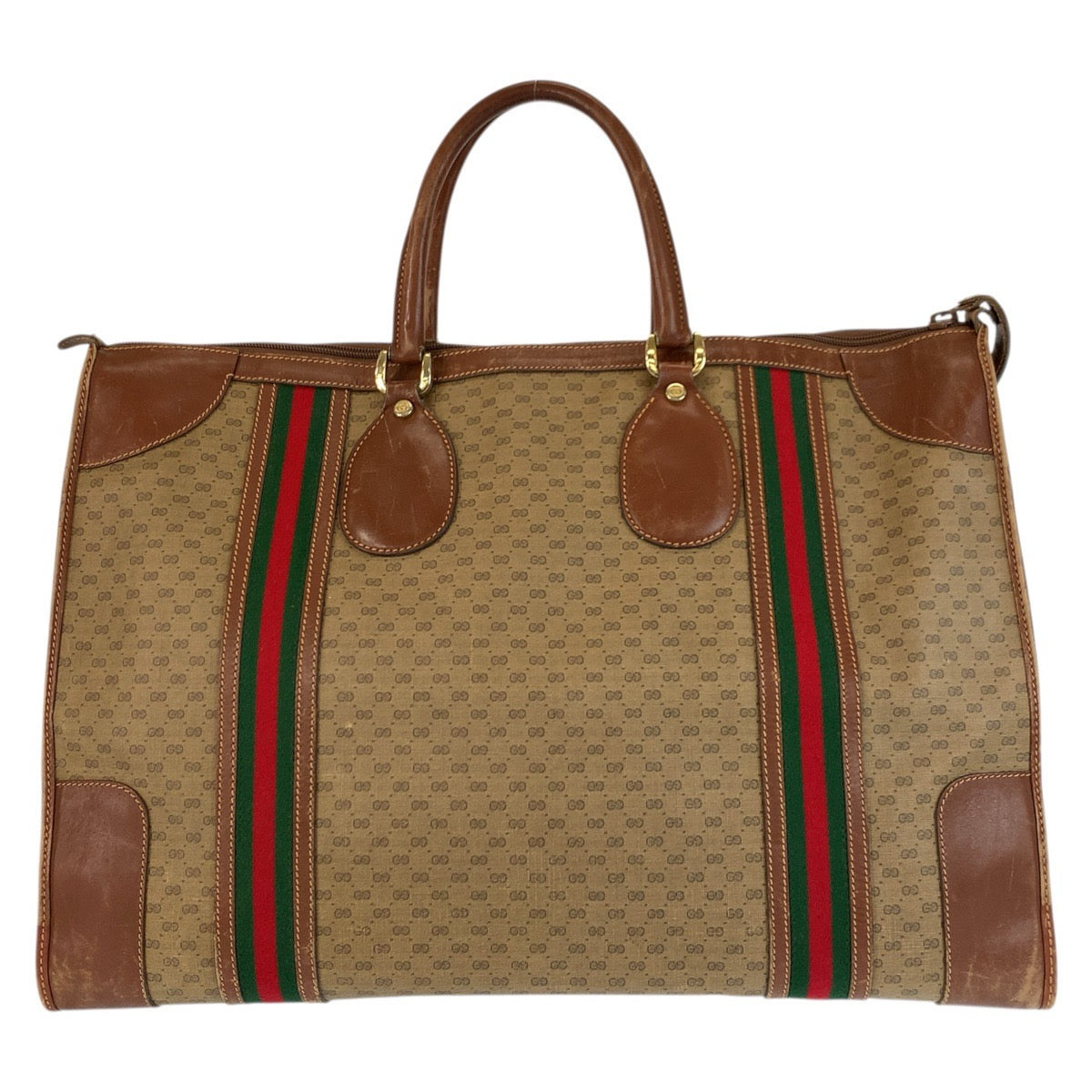 23602
GUCCI グッチ ヴィンテージ マイクロGG シェリーライン ブラウン ゴールド金具 GGスプリームキャンバス / レザー 012 067 1125 ボストンバッグ ハンドバッグ メンズ AB56