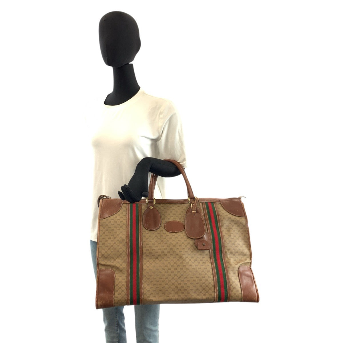 23602
GUCCI グッチ ヴィンテージ マイクロGG シェリーライン ブラウン ゴールド金具 GGスプリームキャンバス / レザー 012 067 1125 ボストンバッグ ハンドバッグ メンズ AB56