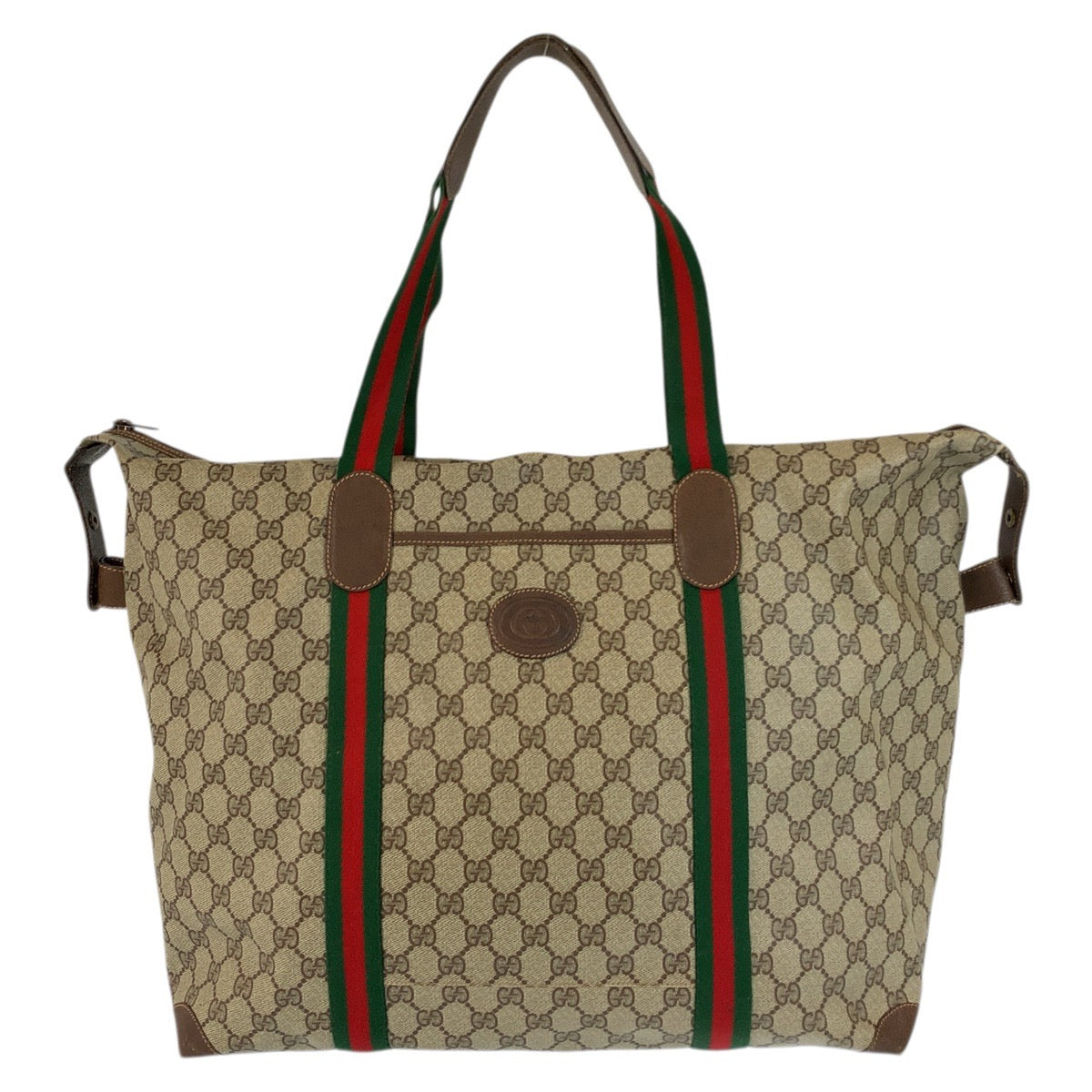 23608
GUCCI グッチ ヴィンテージ シェリーライン ベージュ ブラウン GGスプリームキャンバス 156 19 014 ボストンバッグ トートバッグ レディース ABP42