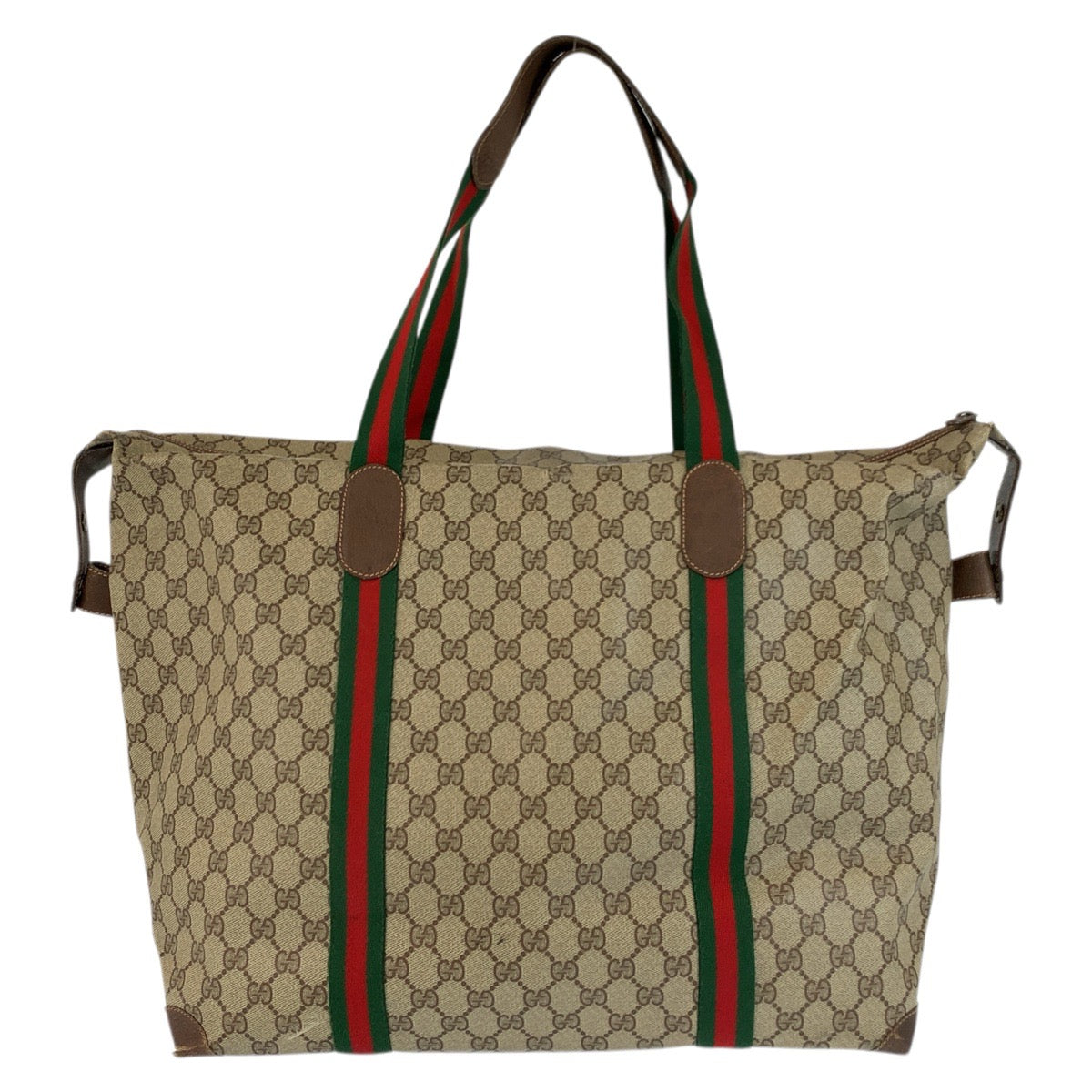23608
GUCCI グッチ ヴィンテージ シェリーライン ベージュ ブラウン GGスプリームキャンバス 156 19 014 ボストンバッグ トートバッグ レディース ABP42