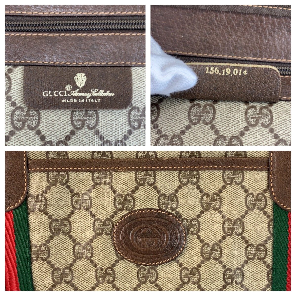 23608
GUCCI グッチ ヴィンテージ シェリーライン ベージュ ブラウン GGスプリームキャンバス 156 19 014 ボストンバッグ トートバッグ レディース ABP42