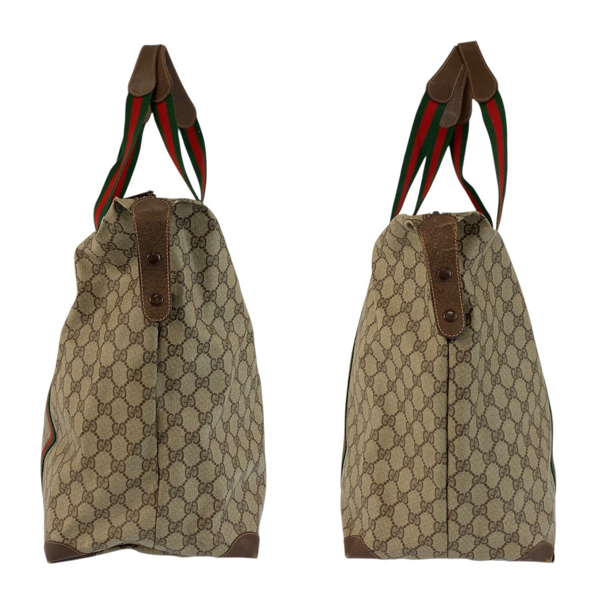 23608
GUCCI グッチ ヴィンテージ シェリーライン ベージュ ブラウン GGスプリームキャンバス 156 19 014 ボストンバッグ トートバッグ レディース ABP42