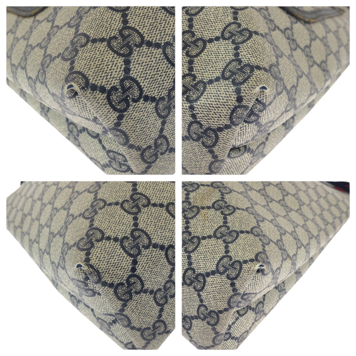 23611
GUCCI グッチ シェリーライン オールドグッチ ネイビー GGスプリームキャンバス / レザー 40 02 003 トートバッグ ショルダーバッグ レディース ABP28