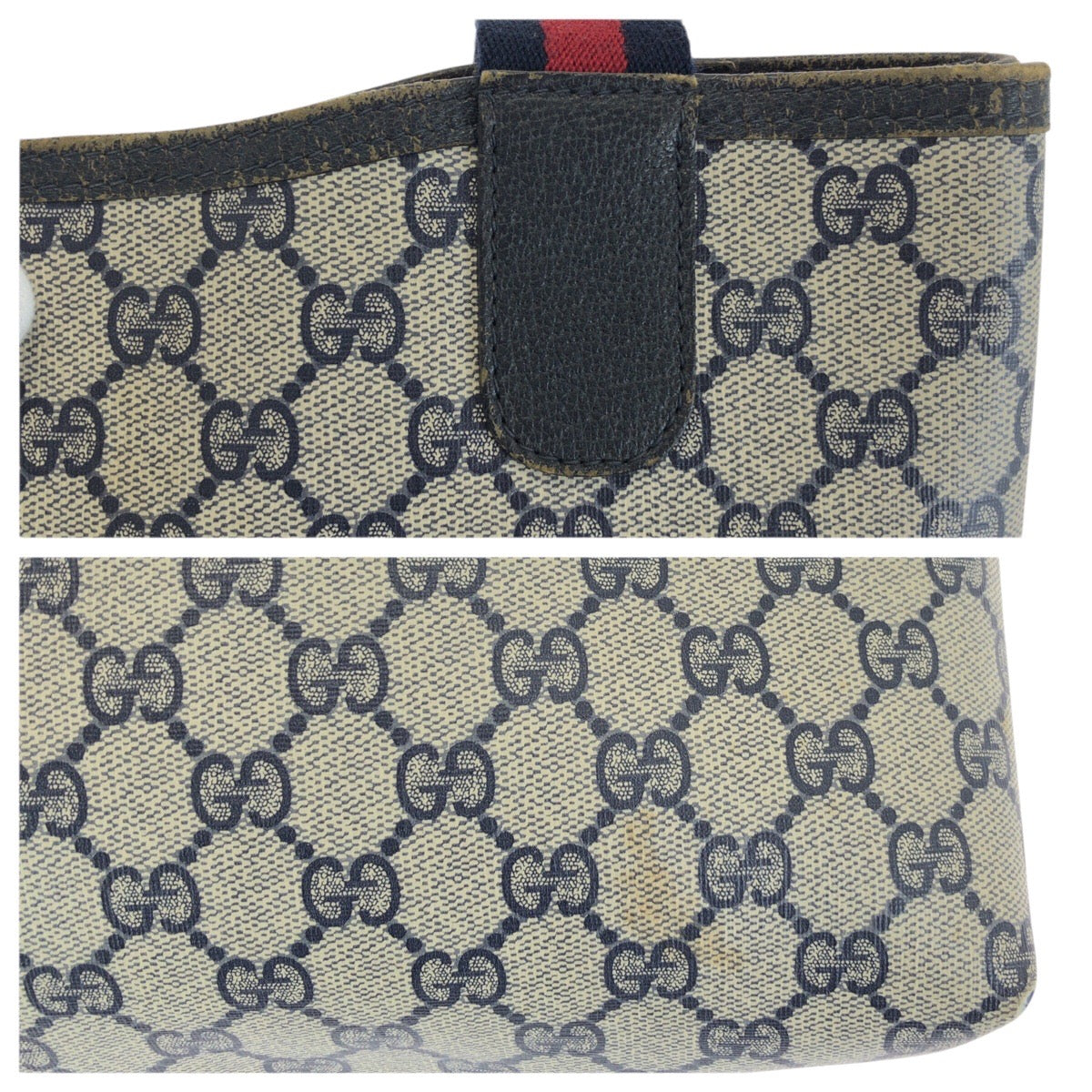 23611
GUCCI グッチ シェリーライン オールドグッチ ネイビー GGスプリームキャンバス / レザー 40 02 003 トートバッグ ショルダーバッグ レディース ABP28