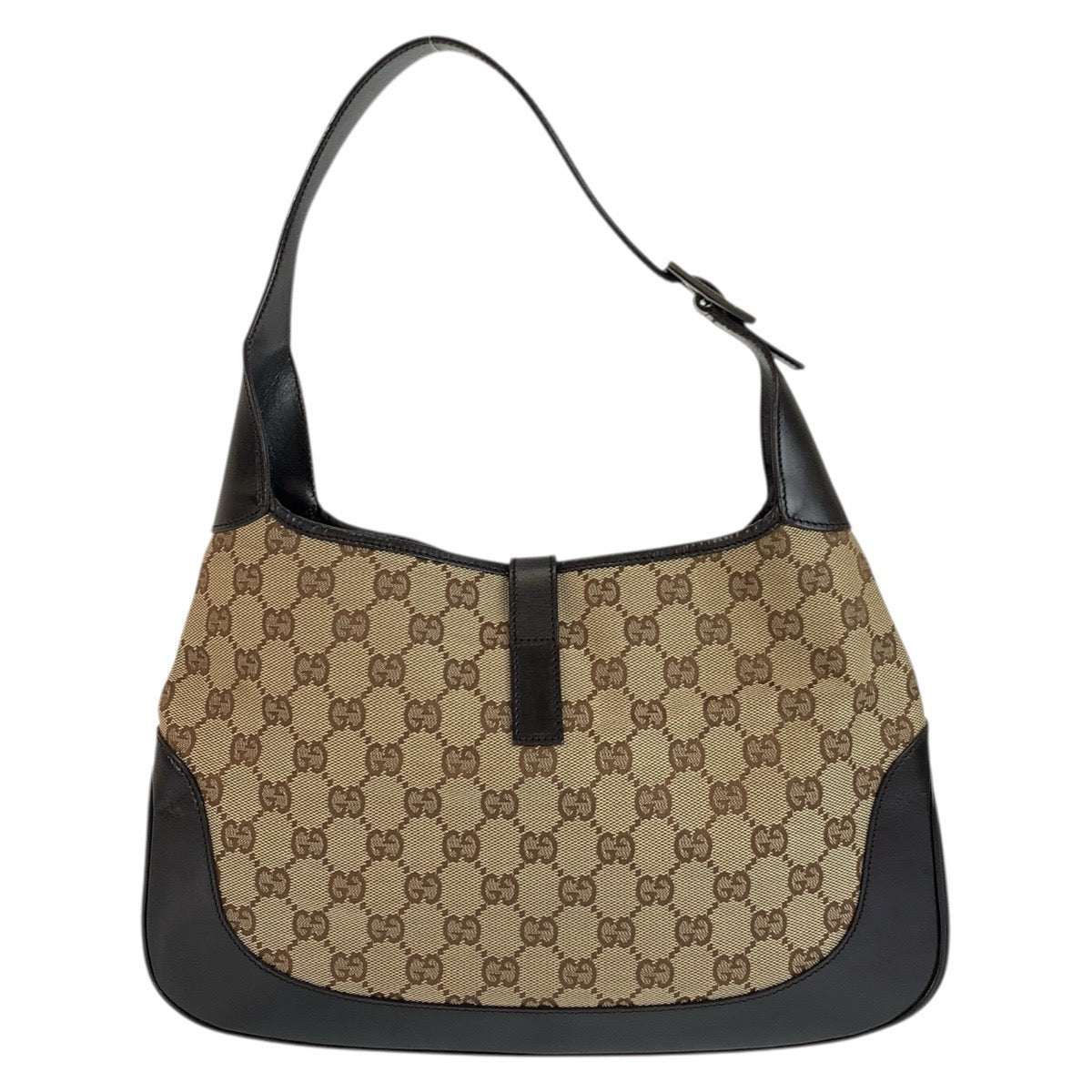 23613
GUCCI グッチ ジャッキー シェリーライン ベージュ ブラウン GGキャンバス / レザー 00963 ハンドバッグ ショルダーバッグ レディース ABP49