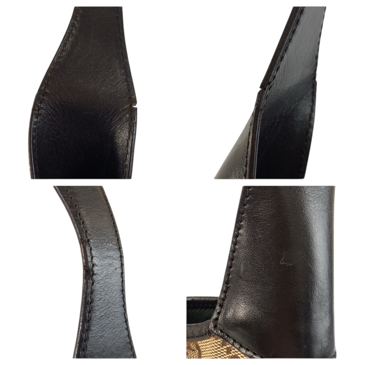 23613
GUCCI グッチ ジャッキー シェリーライン ベージュ ブラウン GGキャンバス / レザー 00963 ハンドバッグ ショルダーバッグ レディース ABP49