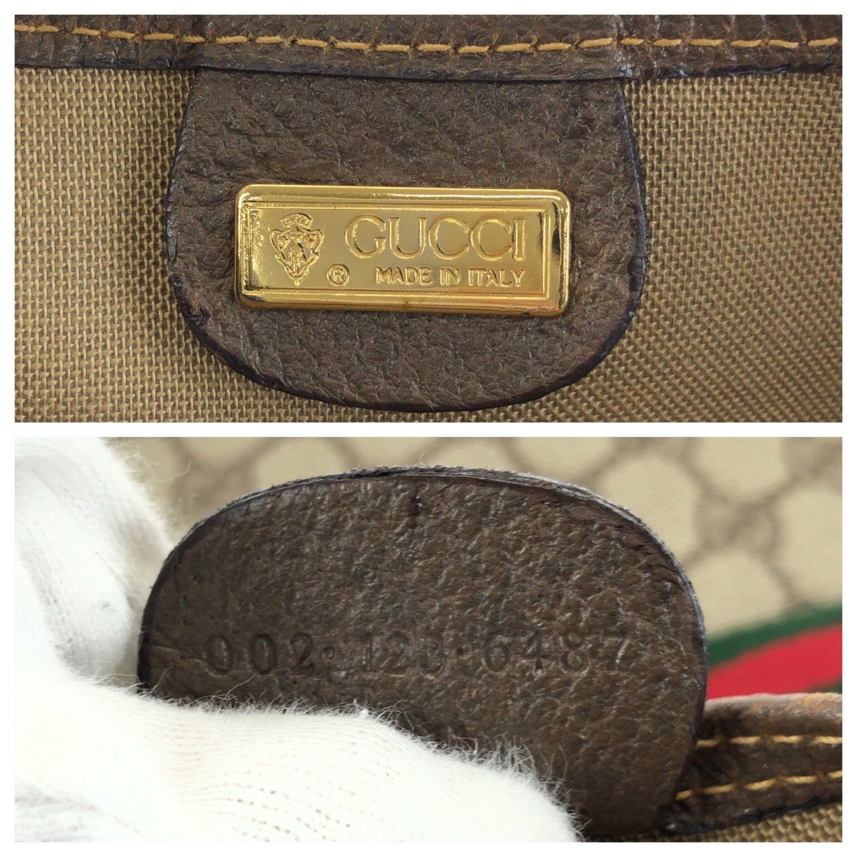 23614
GUCCI グッチ ヴィンテージ オールドグッチ シェリーライン ベージュ ゴールド金具 GGスプリームキャンバス / レザー 002 123 6487 トートバッグ ショルダーバッグ レディース ABP28