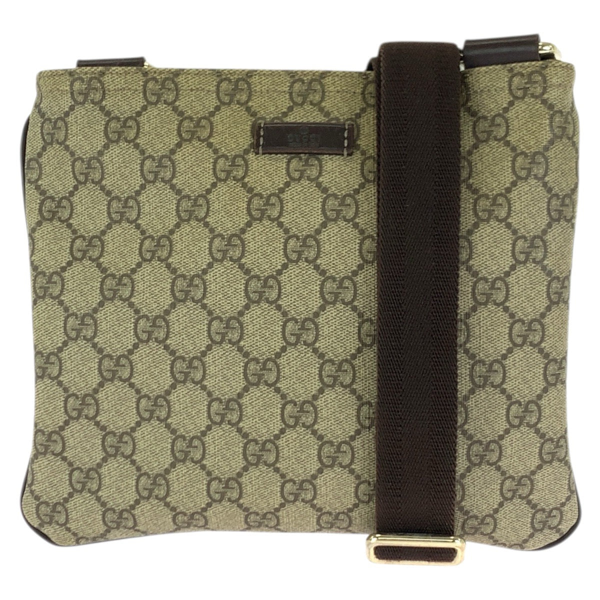 23616
GUCCI グッチ ベージュ ブラウン ゴールド金具 GGスプリームキャンバス 201538 ショルダーバッグ メッセンジャーバッグ レディース ABP42