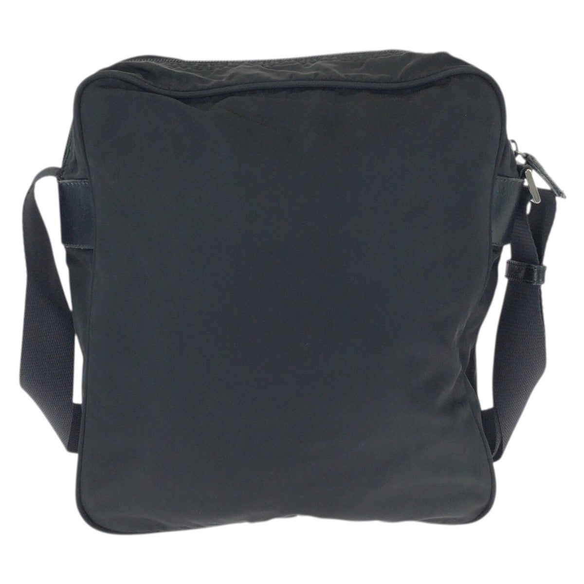 23617
PRADA プラダ テスート 三角ロゴプレート ブラック 黒 シルバー金具 ナイロン ショルダーバッグ メッセンジャーバッグ レディース ABP35
