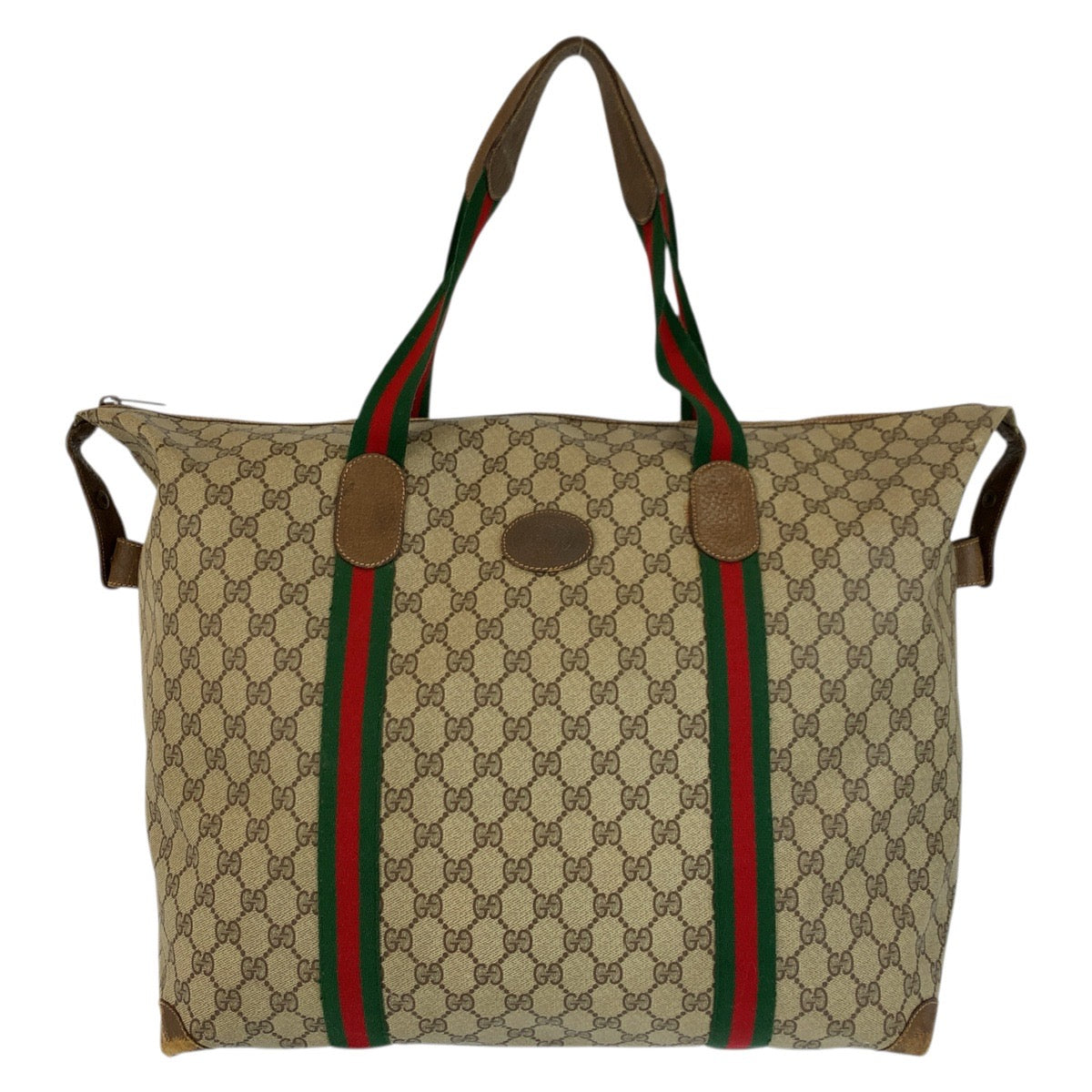 23618
GUCCI グッチ ヴィンテージ シェリーライン ベージュ ブラウン GGスプリームキャンバス 89 19 012 ボストンバッグ トートバッグ レディース AB65