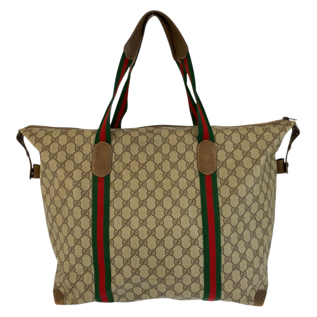 23618
GUCCI グッチ ヴィンテージ シェリーライン ベージュ ブラウン GGスプリームキャンバス 89 19 012 ボストンバッグ トートバッグ レディース AB65