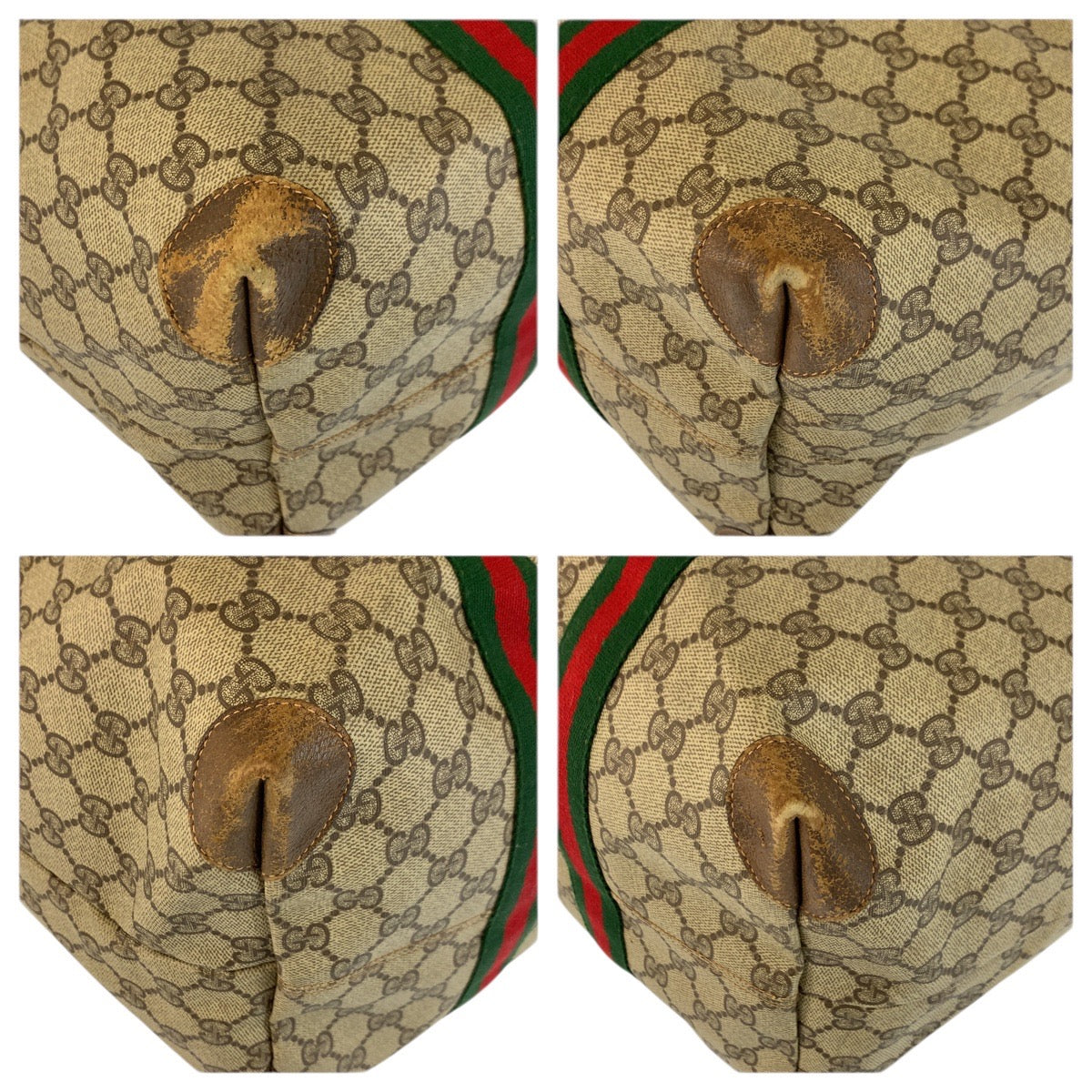 23618
GUCCI グッチ ヴィンテージ シェリーライン ベージュ ブラウン GGスプリームキャンバス 89 19 012 ボストンバッグ トートバッグ レディース AB65