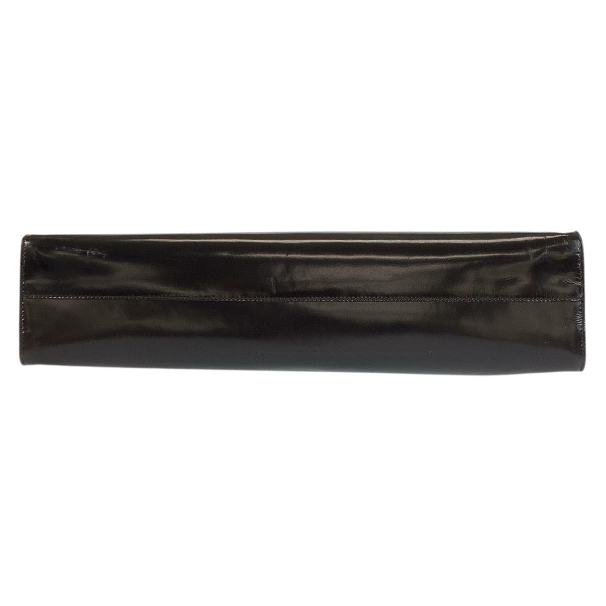 23619
PRADA プラダ ロゴ型押し ブラウン シルバー金具 パテントレザー トートバッグ ショルダーバッグ レディース ABP65