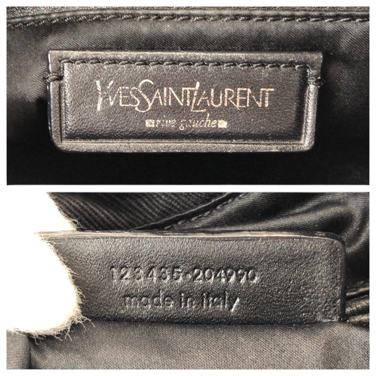 23623
Yves Saint Laurent rive gauche イヴサンローランリヴゴーシュ ヴィンテージ カハラ YSL 巾着 ブラック 黒 シルバー金具 キャンバス / レザー 123435 トートバッグ ショルダーバッグ レディース ABP65
