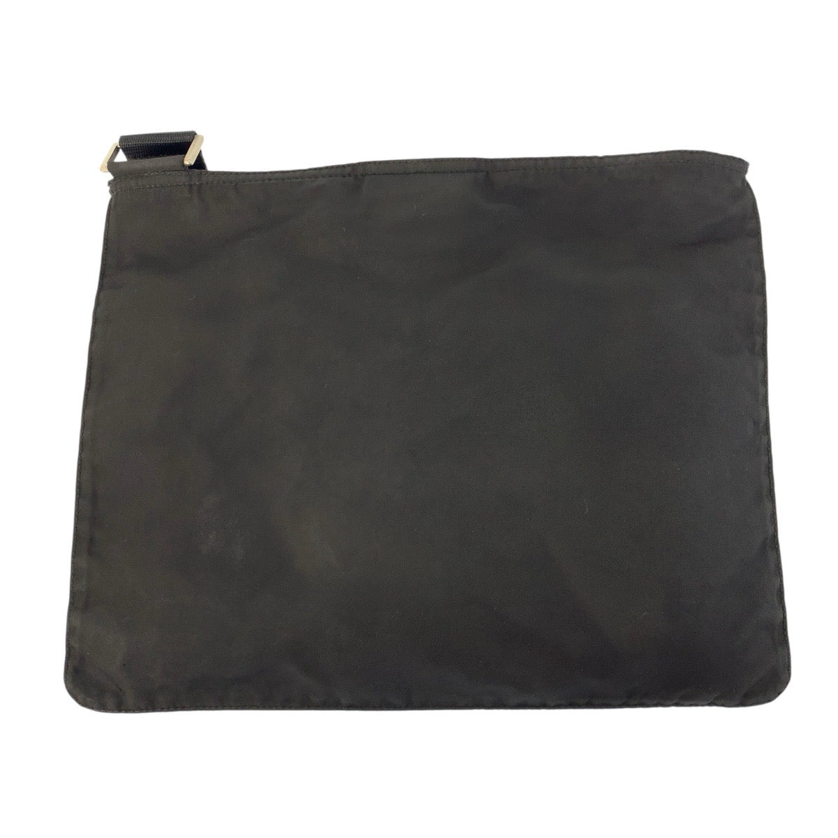 23624
PRADA プラダ テスート 三角ロゴプレート ブラック 黒 シルバー金具 ナイロン ショルダーバッグ ポシェット レディース AB35