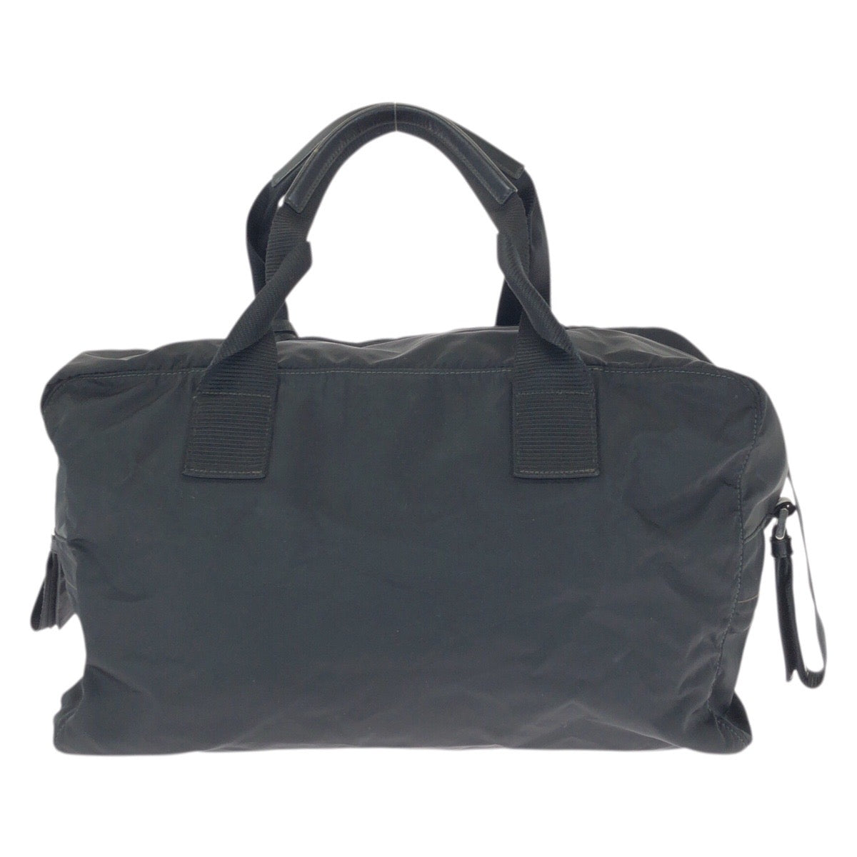23625
PRADA プラダ テスート 三角ロゴプレート ブラック 黒 シルバー金具 ナイロン ボストンバッグ トラベルバッグ ショルダーバッグ レディース ABP49