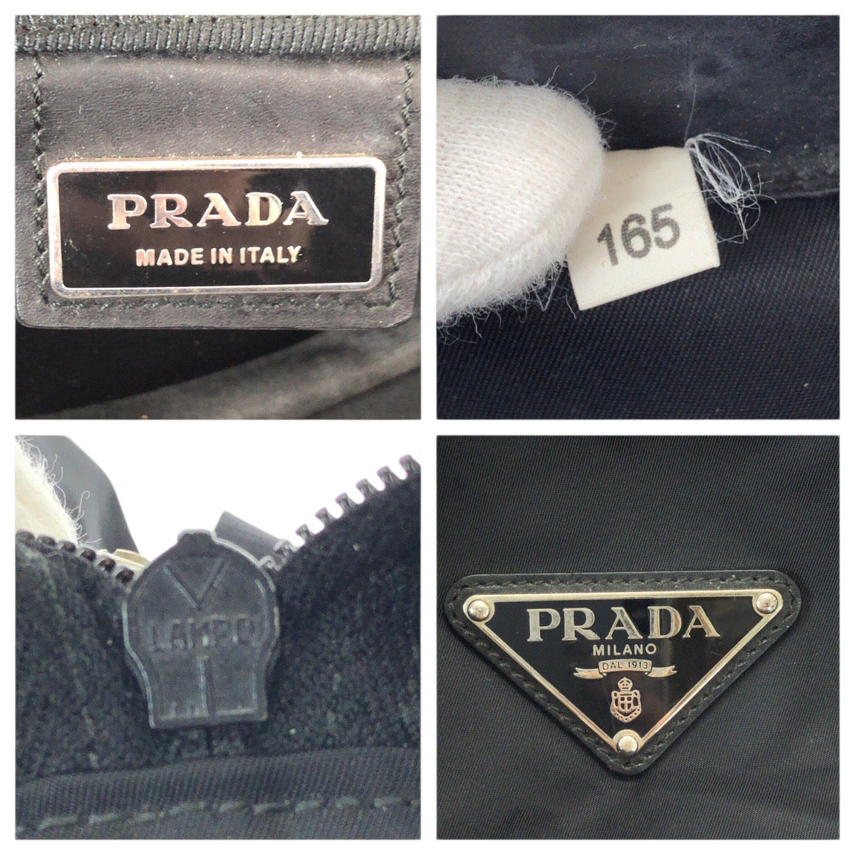 23625
PRADA プラダ テスート 三角ロゴプレート ブラック 黒 シルバー金具 ナイロン ボストンバッグ トラベルバッグ ショルダーバッグ レディース ABP49