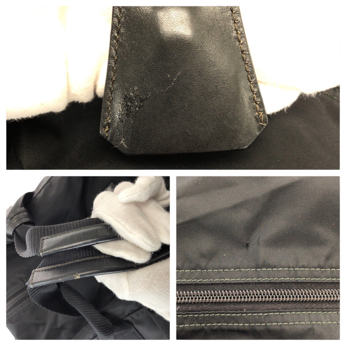 23625
PRADA プラダ テスート 三角ロゴプレート ブラック 黒 シルバー金具 ナイロン ボストンバッグ トラベルバッグ ショルダーバッグ レディース ABP49