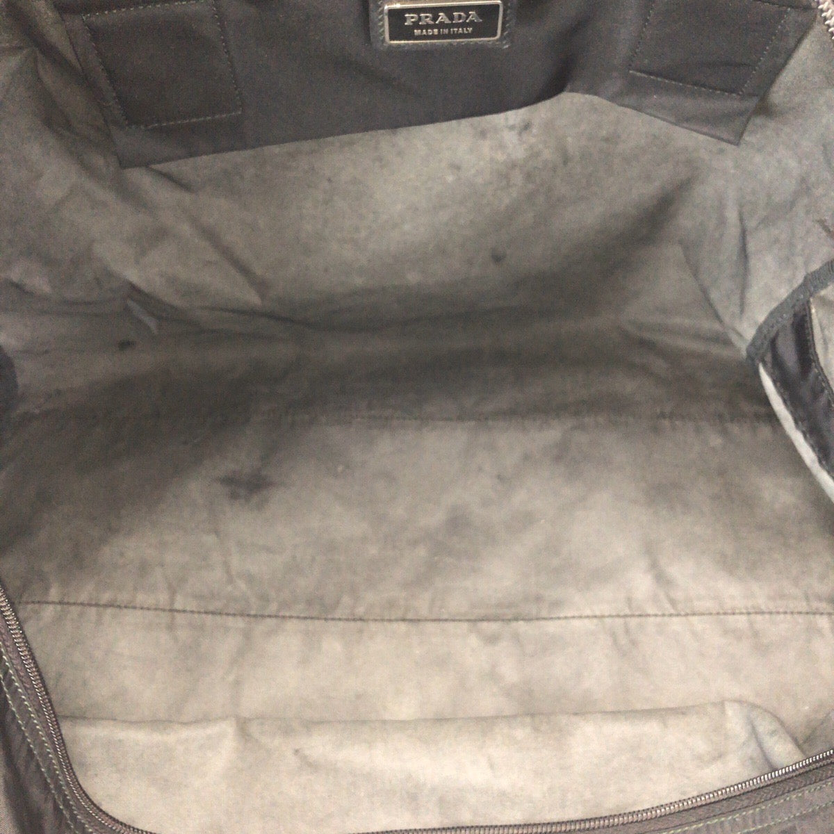 23625
PRADA プラダ テスート 三角ロゴプレート ブラック 黒 シルバー金具 ナイロン ボストンバッグ トラベルバッグ ショルダーバッグ レディース ABP49