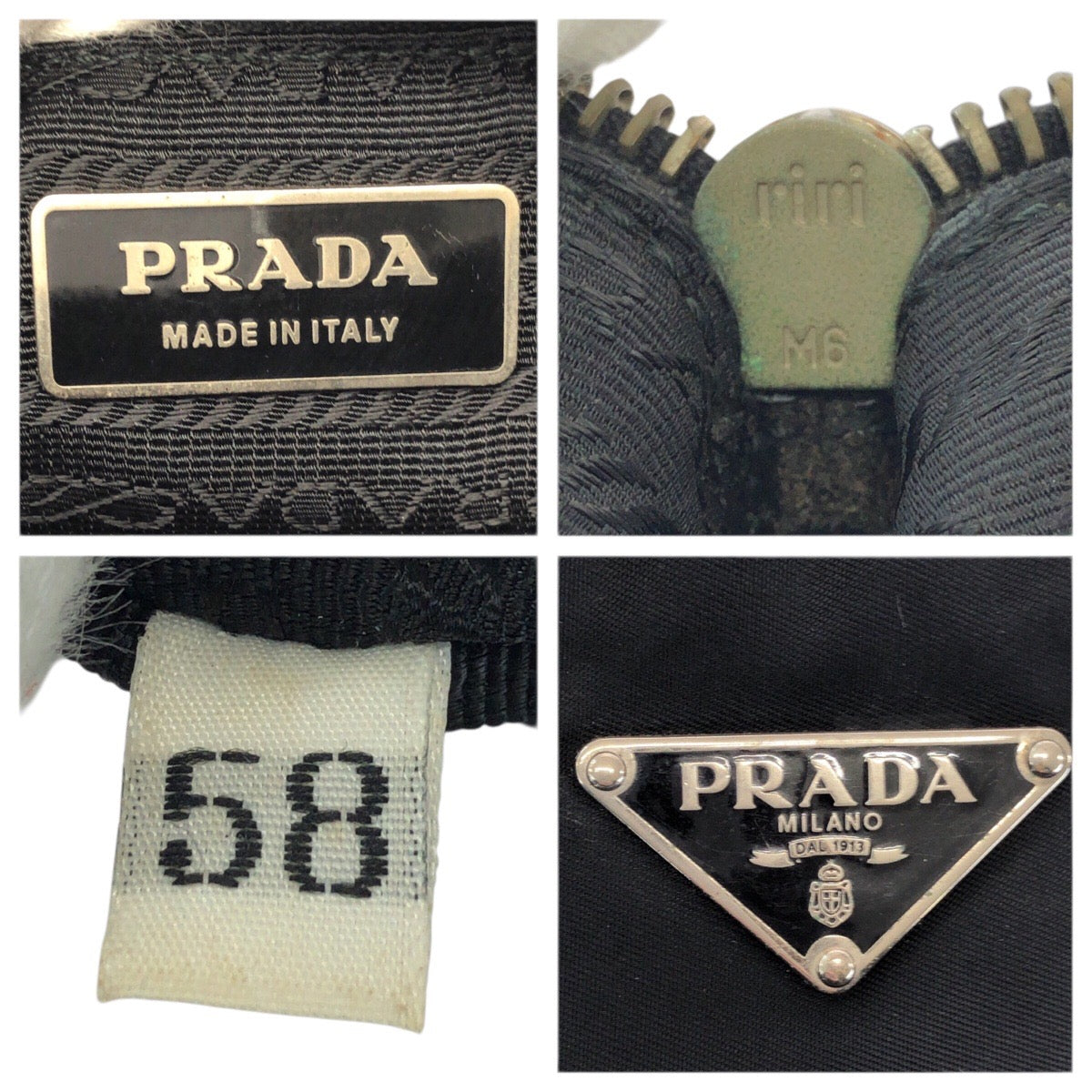 23627
PRADA プラダ テスート 三角ロゴプレート ブラック 黒 シルバー金具 ナイロン / エナメル ショルダーバッグ メッセンジャーバッグ レディース ABP65