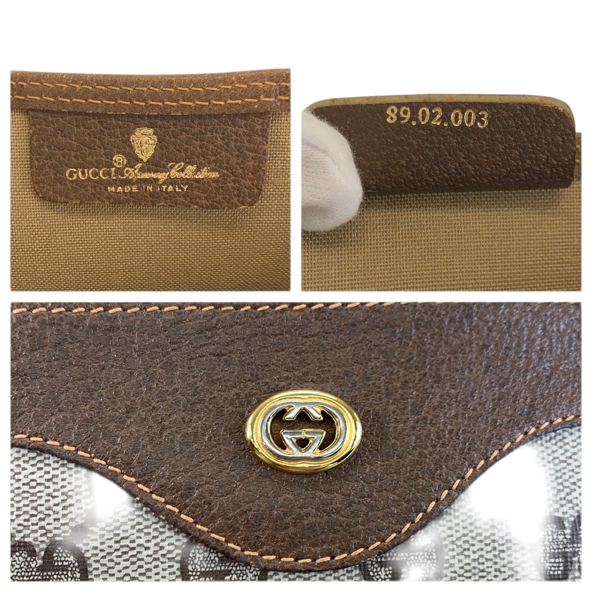 23628
GUCCI グッチ ヴィンテージ シェリーライン ブラウン GGスプリームキャンバス 89 02 003 トートバッグ ショルダーバッグ レディース ABP28
