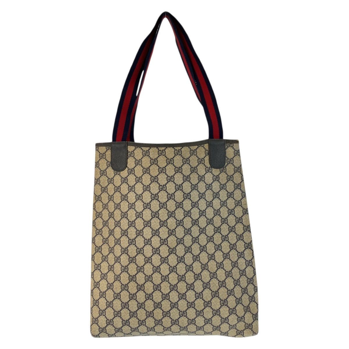 23632
GUCCI グッチ ヴィンテージ シェリーライン グレー ネイビー GGスプリームキャンバス 39 02 003 トートバッグ ショルダーバッグ レディース AB21
