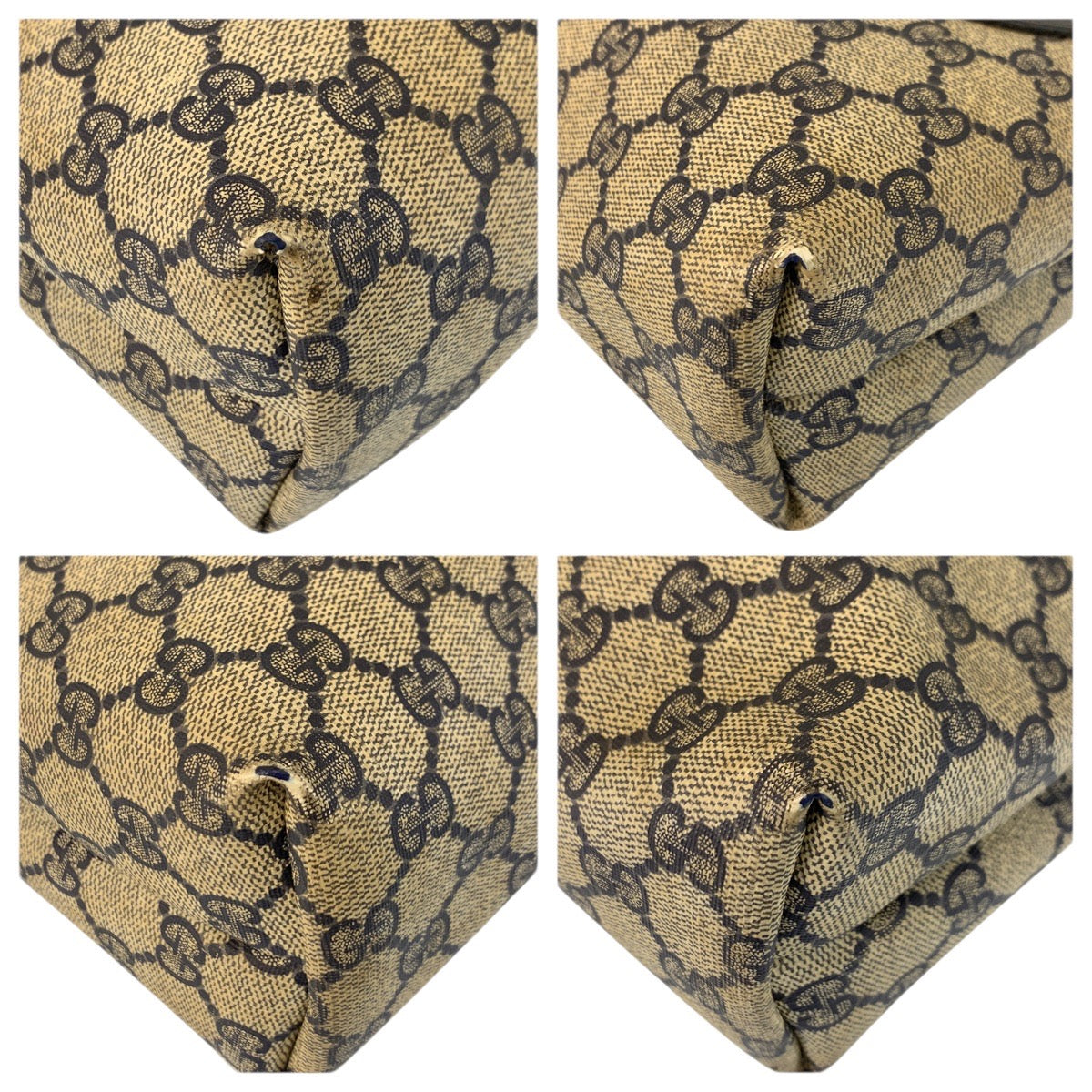 23632
GUCCI グッチ ヴィンテージ シェリーライン グレー ネイビー GGスプリームキャンバス 39 02 003 トートバッグ ショルダーバッグ レディース AB21