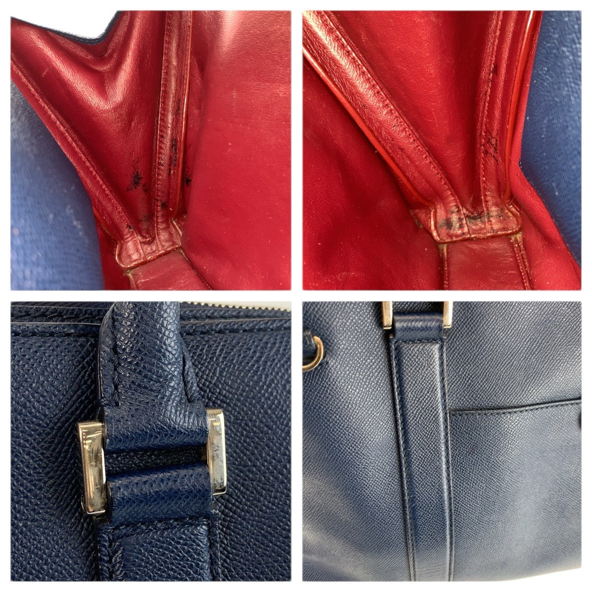 23633
BVLGARI ブルガリ ブルガリマン ネイビー シルバー金具 レザー MM-L16-39441 ビジネスバッグ ブリーフケース メンズ AB42
