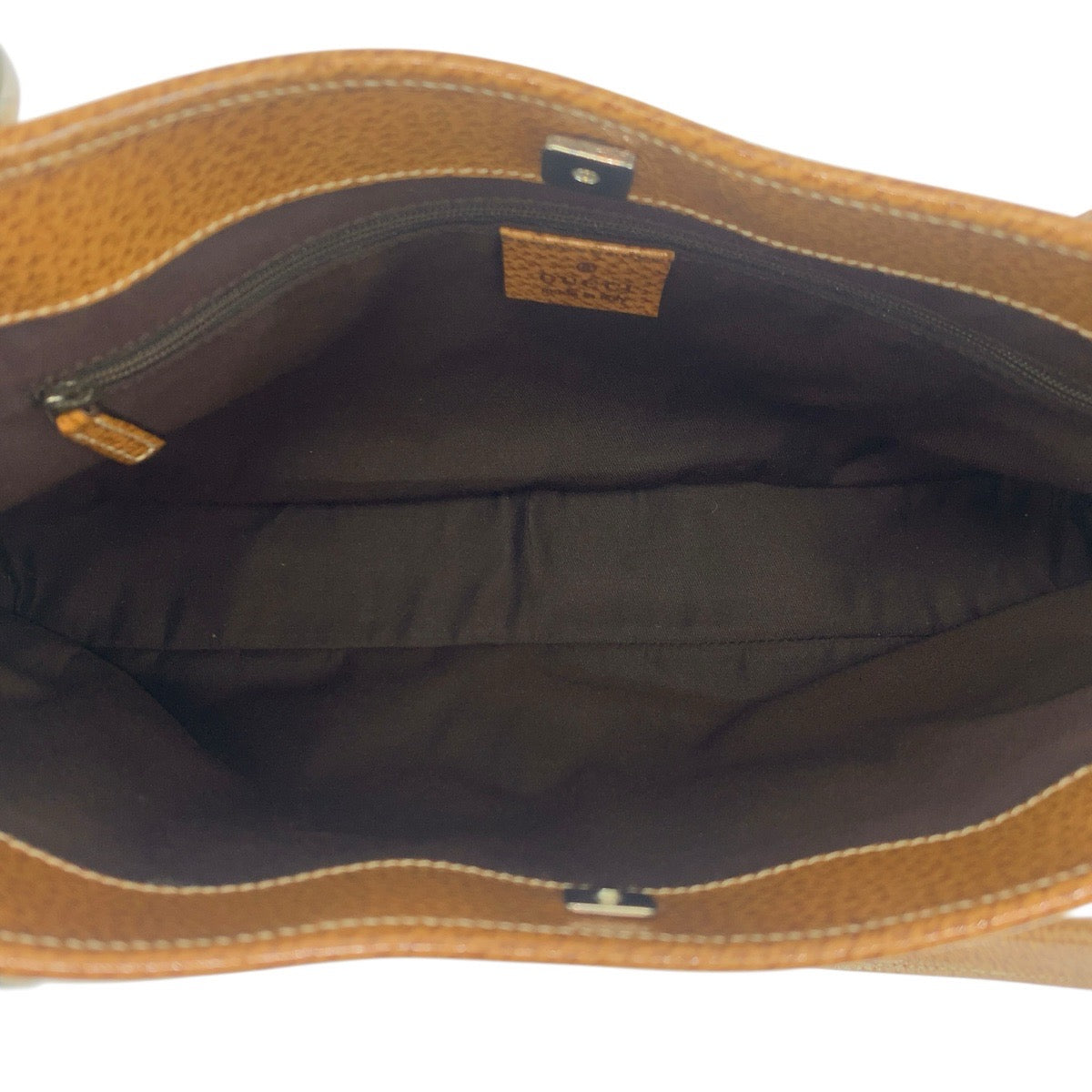 23638
GUCCI グッチ ベージュ ライトブラウン シルバー金具 GGキャンバス / レザー 113015 トートバッグ ショルダーバッグ レディース A49