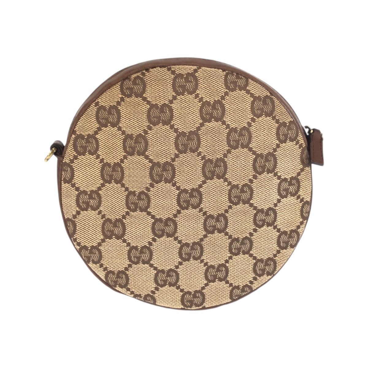 23639
GUCCI グッチ ブラウン ベージュ ゴールド金具 GGキャンバス 90700 ショルダーバッグ ポシェット レディース AB35