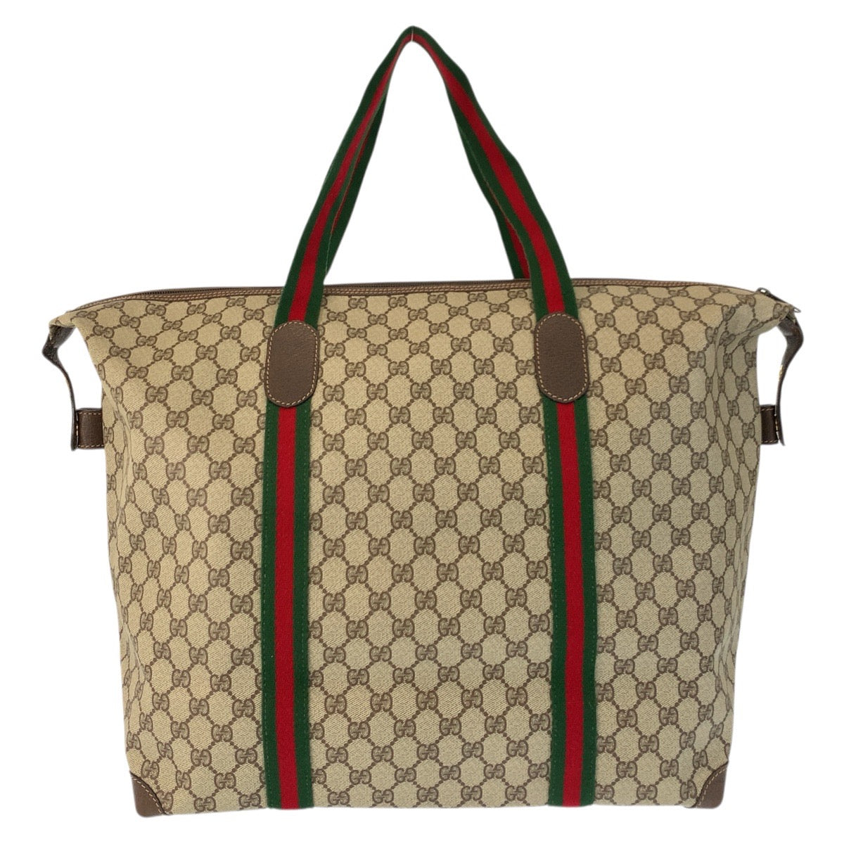23643
GUCCI グッチ ヴィンテージ シェリーライン ベージュ ブラウン GGスプリームキャンバス 012 39 6211 ボストンバッグ トートバッグ レディース A56