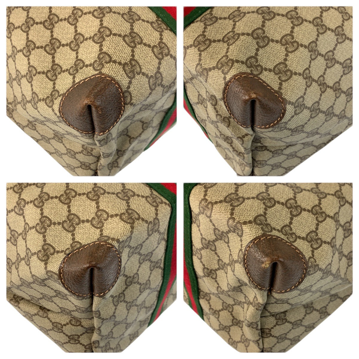 23643
GUCCI グッチ ヴィンテージ シェリーライン ベージュ ブラウン GGスプリームキャンバス 012 39 6211 ボストンバッグ トートバッグ レディース A56