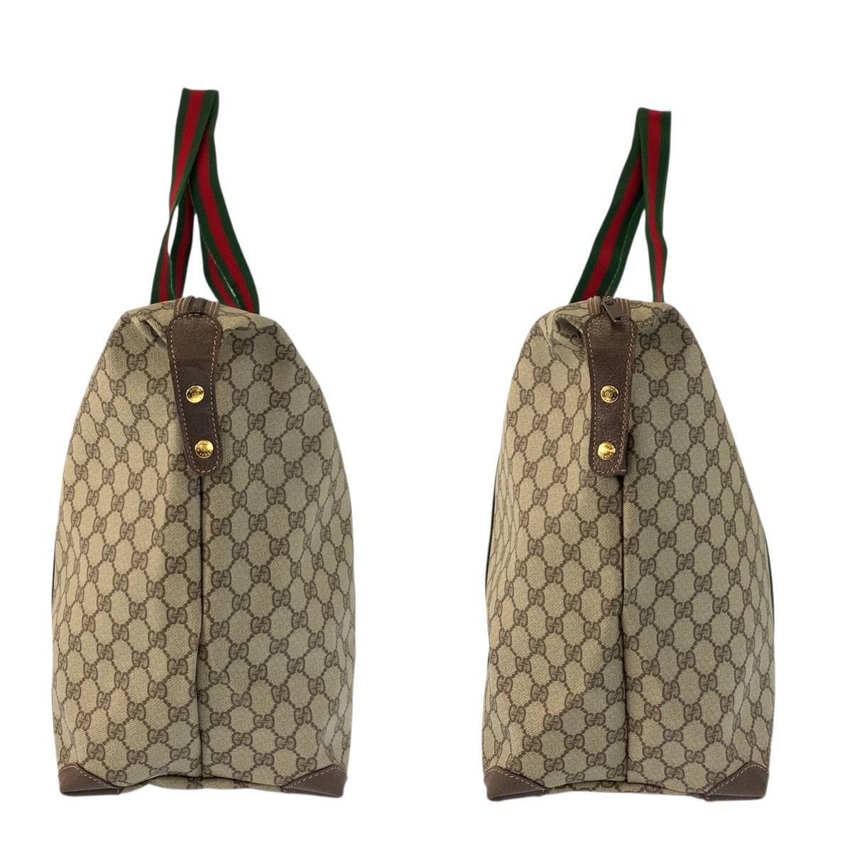 23643
GUCCI グッチ ヴィンテージ シェリーライン ベージュ ブラウン GGスプリームキャンバス 012 39 6211 ボストンバッグ トートバッグ レディース A56