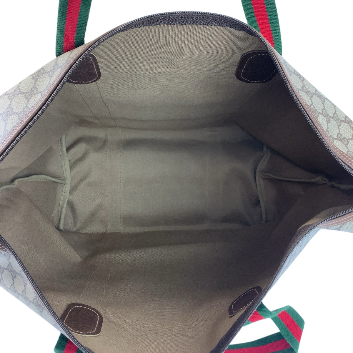 23643
GUCCI グッチ ヴィンテージ シェリーライン ベージュ ブラウン GGスプリームキャンバス 012 39 6211 ボストンバッグ トートバッグ レディース A56