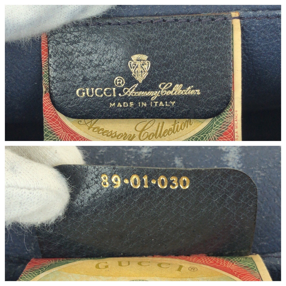 23646
GUCCI グッチ ヴィンテージ オールドグッチ シェリーライン ネイビー GGスプリームキャンバス / レザー 89 01 030 クラッチバッグ セカンドバッグ メンズ AB21