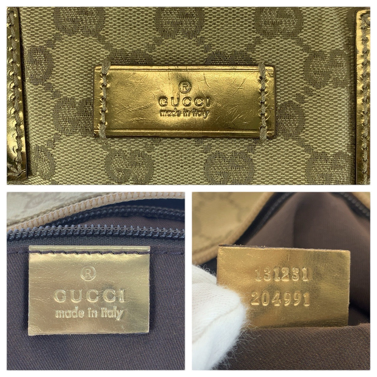 23647
GUCCI グッチ シェリーライン ベージュ ピンク ゴールド GGキャンバス / レザー 131231 トートバッグ ショルダーバッグ レディース ABP42