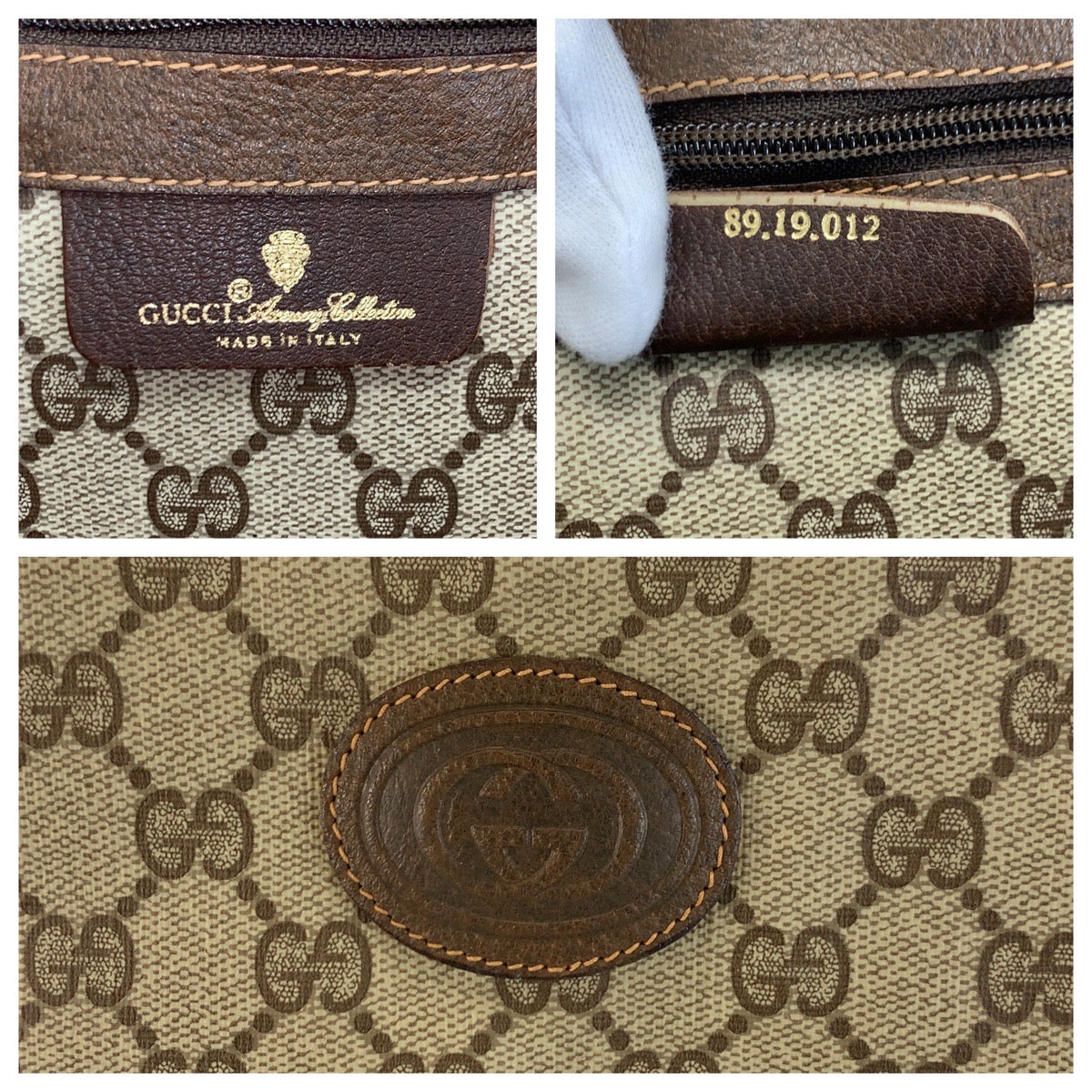 23651
GUCCI グッチ ヴィンテージ シェリーライン ベージュ ブラウン GGスプリームキャンバス 89 19 012 ボストンバッグ ハンドバッグ レディース ABP45