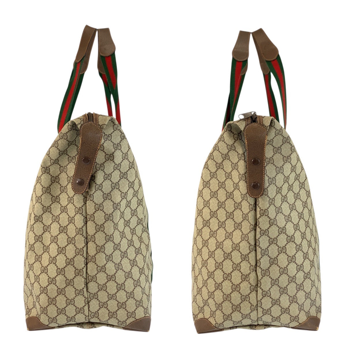 23651
GUCCI グッチ ヴィンテージ シェリーライン ベージュ ブラウン GGスプリームキャンバス 89 19 012 ボストンバッグ ハンドバッグ レディース ABP45
