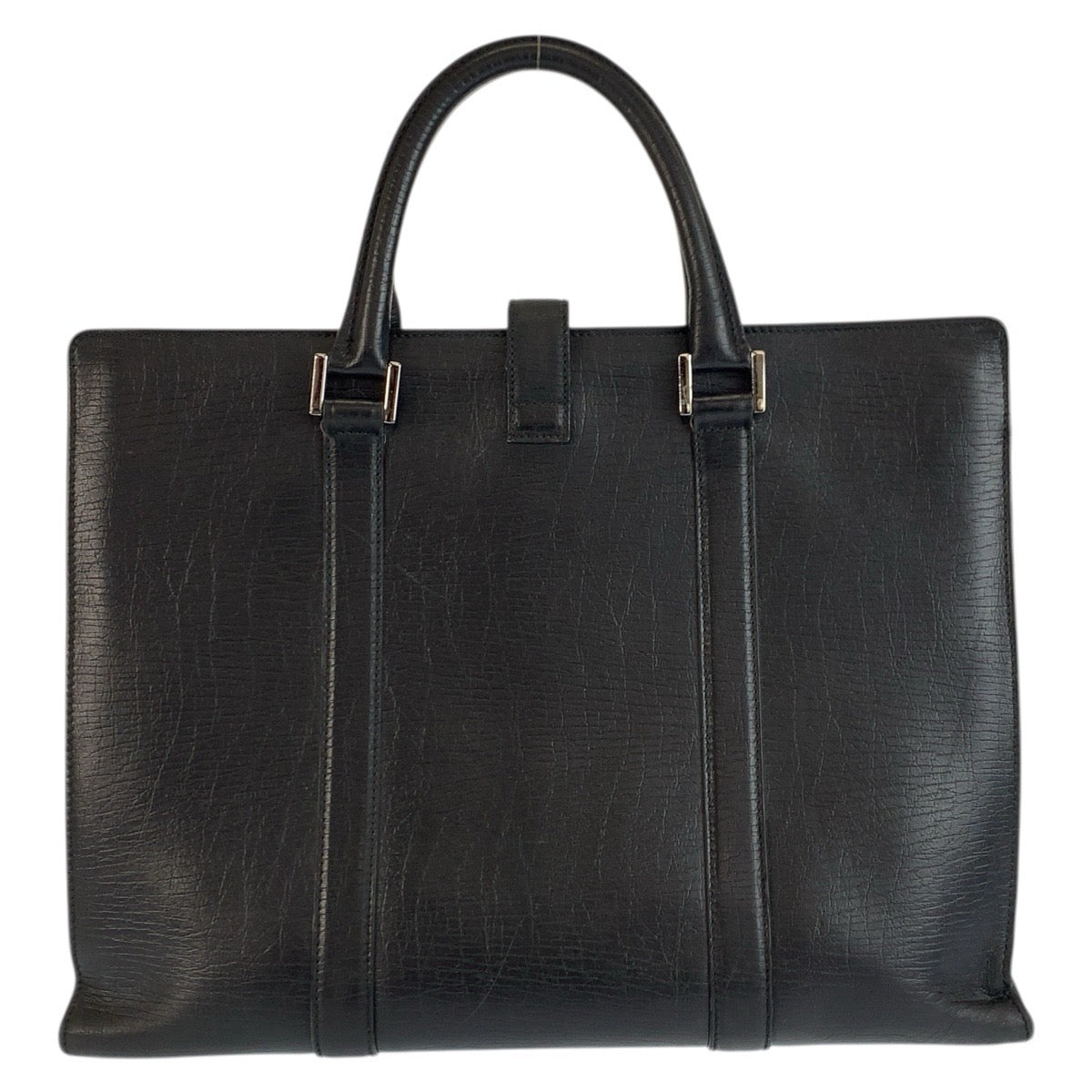 23652
GUCCI グッチ ブラック 黒 シルバー金具 レザー 114262 ビジネスバッグ ブリーフケース メンズ AB35