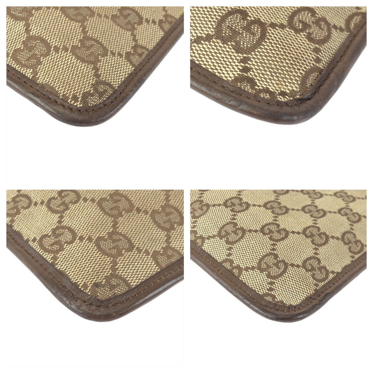 23653
GUCCI グッチ ベージュ ブラウン シルバー金具 GGキャンバス / レザー 27639 ショルダーバッグ ポシェット レディース ABP37